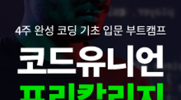 입문자를 위한 코딩 기초 역량 강화 4주 프로그램 교육생 모집 - 코드유니언 프리칼리지